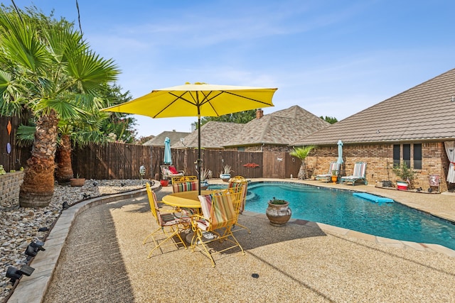 view of pool with a patio