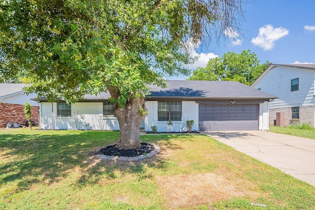 304 Deer Creek Rd, Everman, TX 76140 - view of front of home with a garage and a front yard