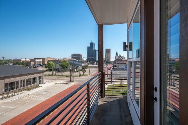 view of balcony