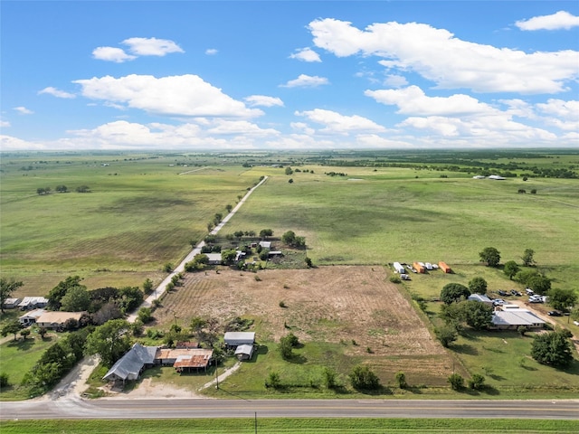 drone / aerial view featuring a rural view