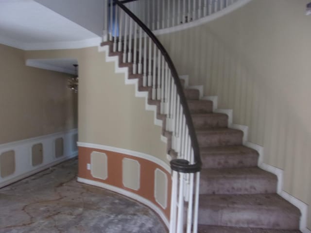 view of stairs