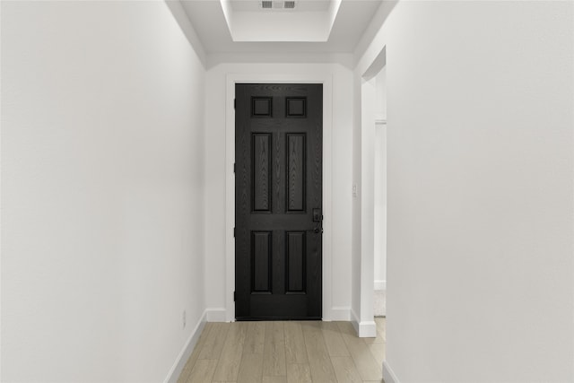 entryway featuring light hardwood / wood-style flooring