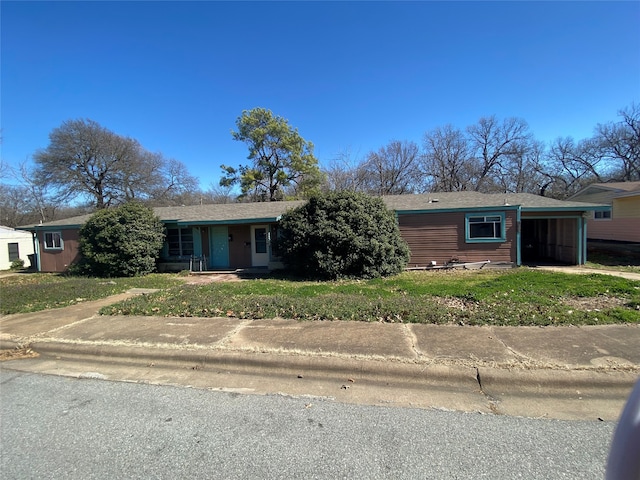 view of ranch-style house