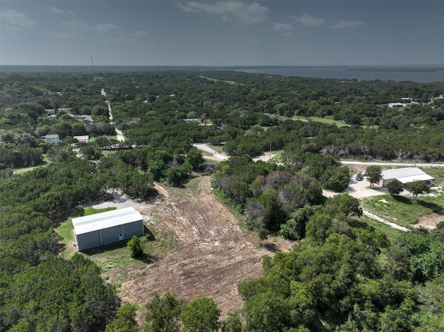 334 Fort Graham Rd, Whitney, TX 76692 - aerial view of property and surrounding area with a heavily wooded area
