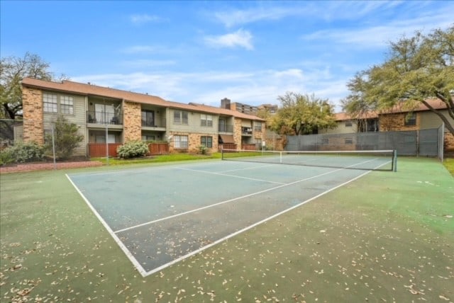 view of tennis court