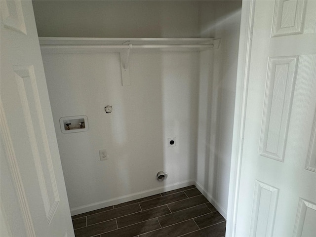 washroom featuring gas dryer hookup, washer hookup, and hookup for an electric dryer