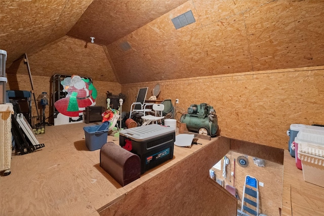 view of attic