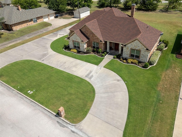 birds eye view of property