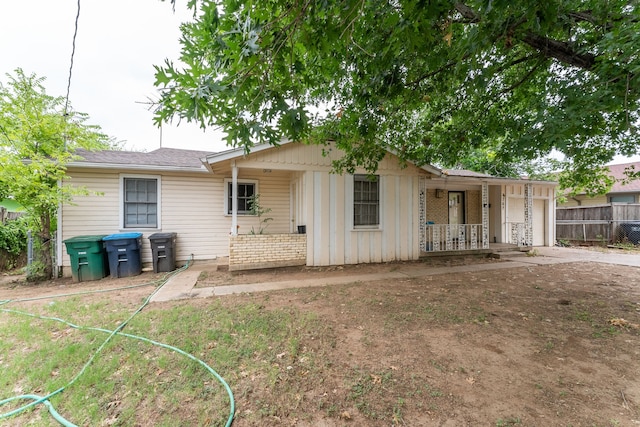 view of rear view of property