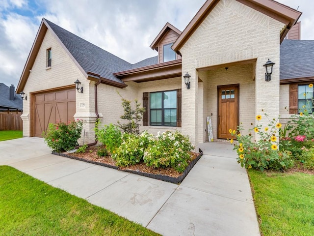 view of front of home featuring a garage