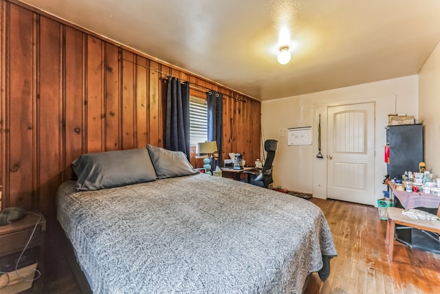 bedroom featuring light hardwood / wood-style floors