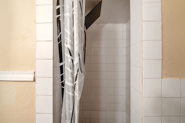 bathroom with walk in shower