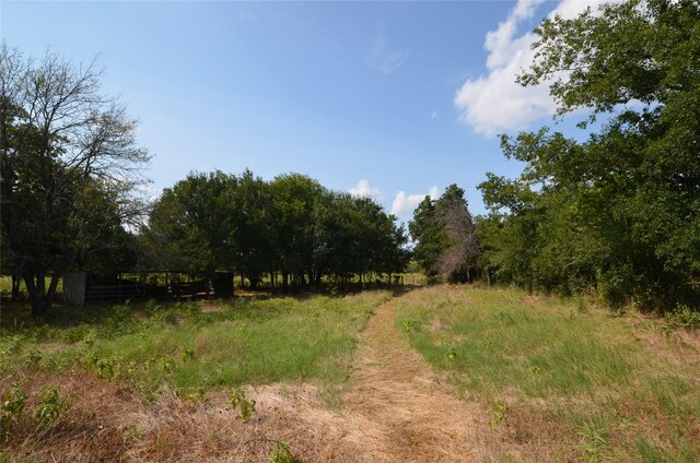 view of landscape with a rural view