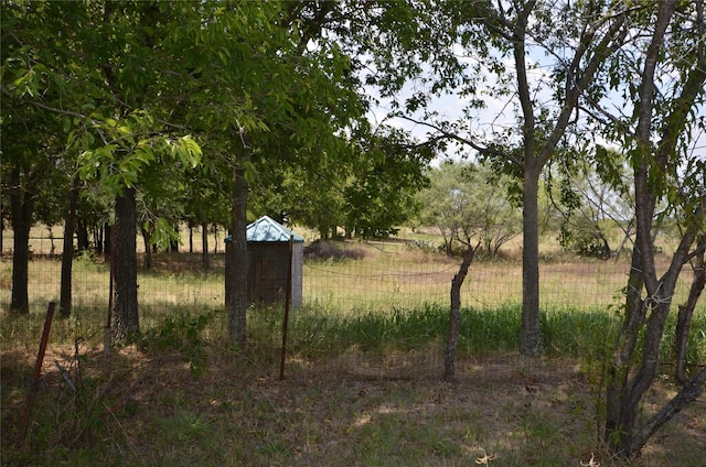 exterior space featuring a rural view