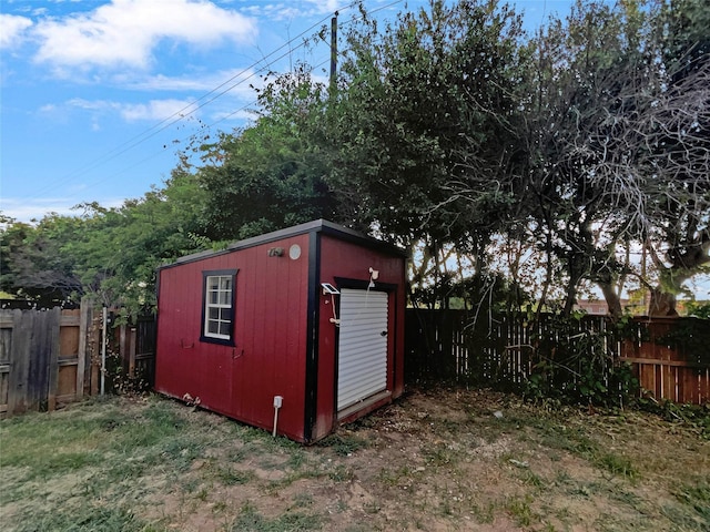 view of outdoor structure