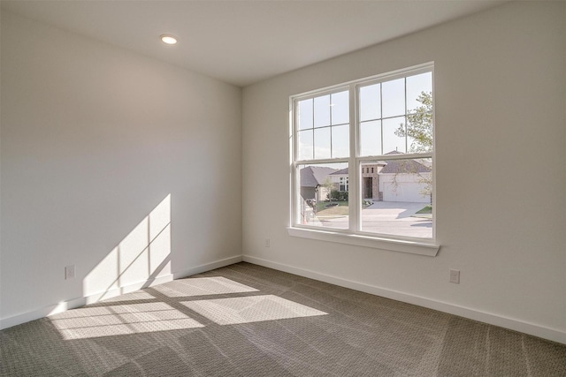 spare room with carpet floors