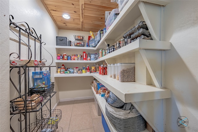 view of pantry