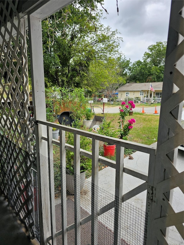 view of balcony