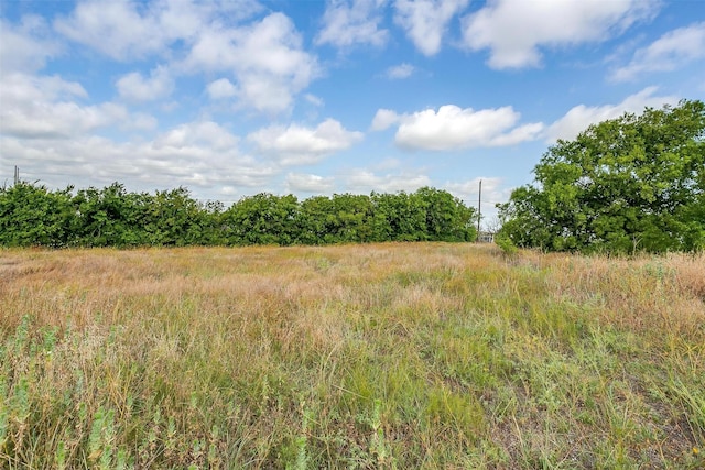 view of landscape featuring a rural view