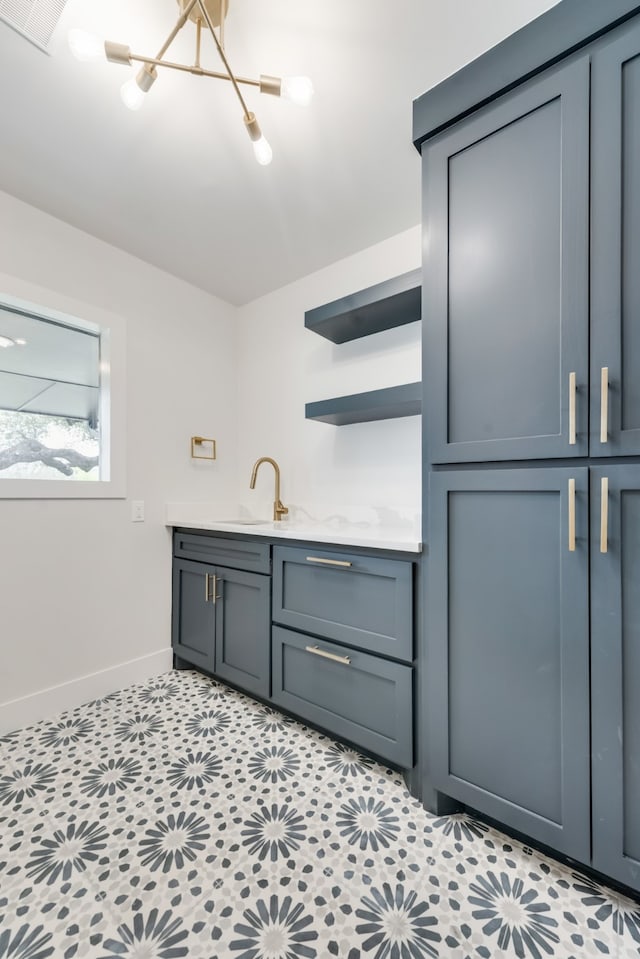 bathroom with vanity