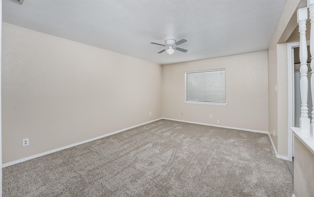 4500 Larner St, The Colony, TX 75056 - carpeted spare room with a ceiling fan and baseboards