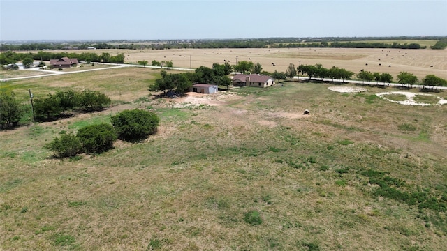 drone / aerial view featuring a rural view