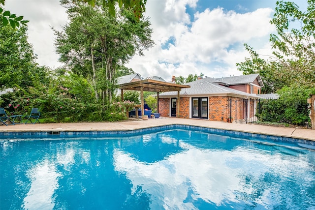 view of pool with a patio