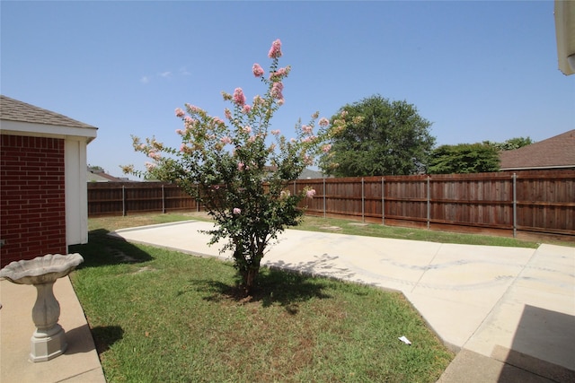 view of yard with a patio