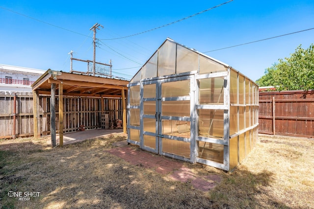 view of outbuilding