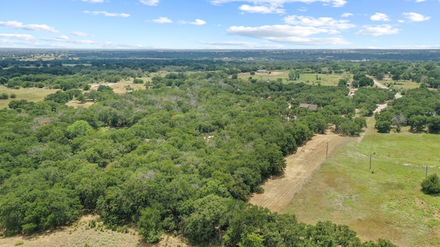 aerial view featuring a rural view