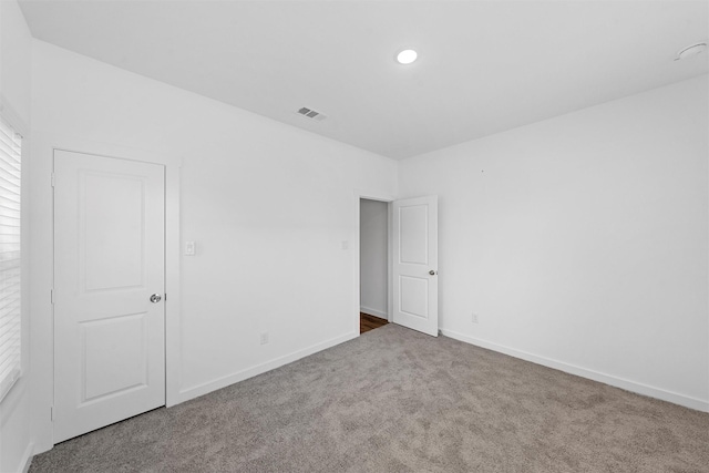 view of carpeted empty room