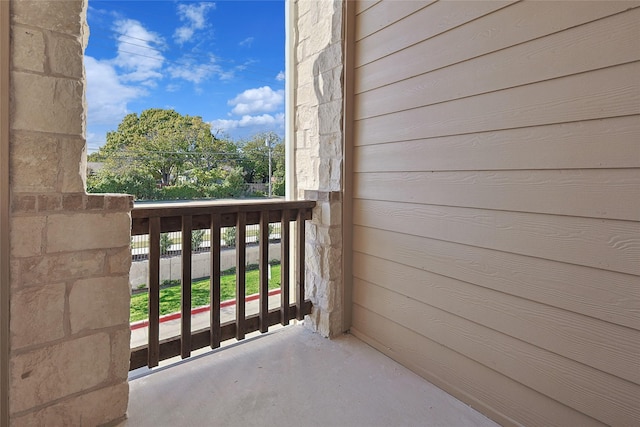 view of balcony