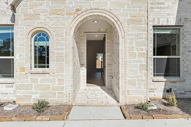 2302 Prosper Way, Mansfield, TX 76063 - property entrance featuring stone siding and brick siding