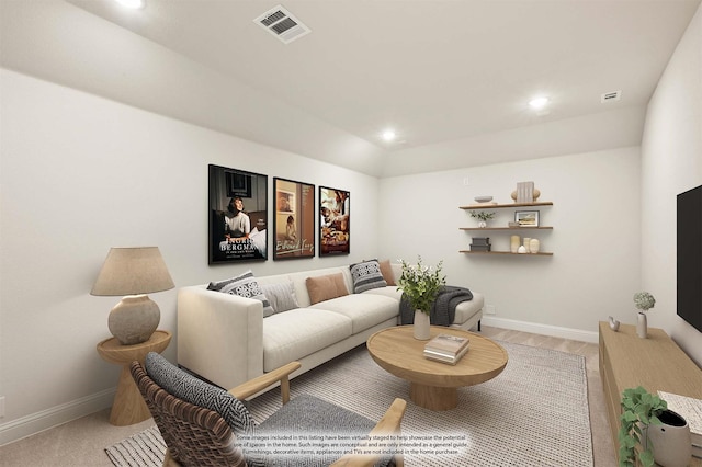 2302 Prosper Way, Mansfield, TX 76063 - living room with recessed lighting, baseboards, and visible vents
