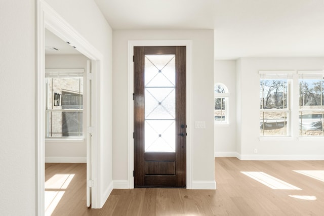 2302 Prosper Way, Mansfield, TX 76063 - entryway with baseboards and light wood-type flooring