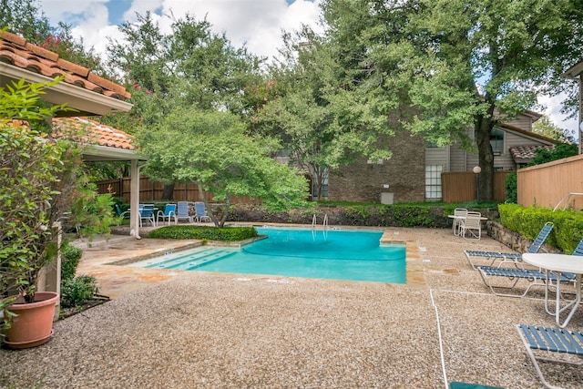 view of pool with a patio