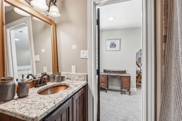 bathroom featuring vanity