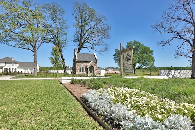 exterior space with a lawn