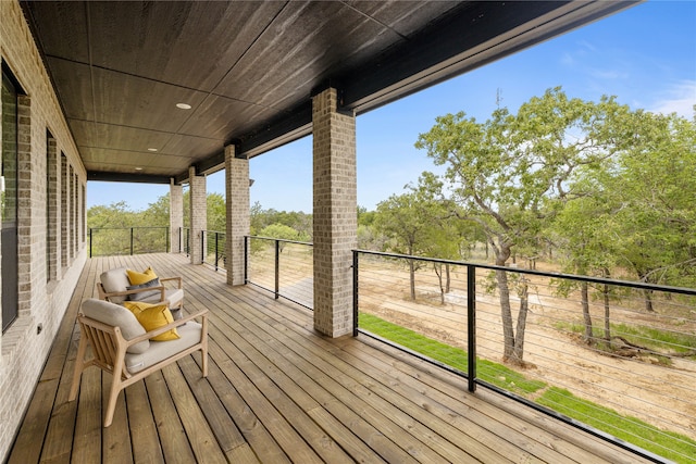 view of wooden terrace