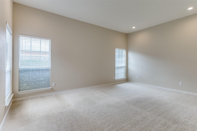 view of carpeted empty room