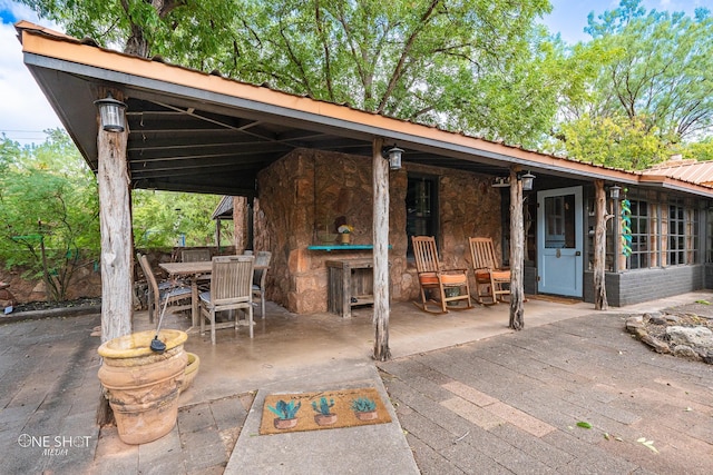 view of patio