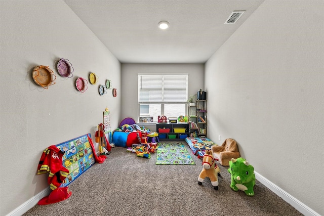 playroom with carpet floors