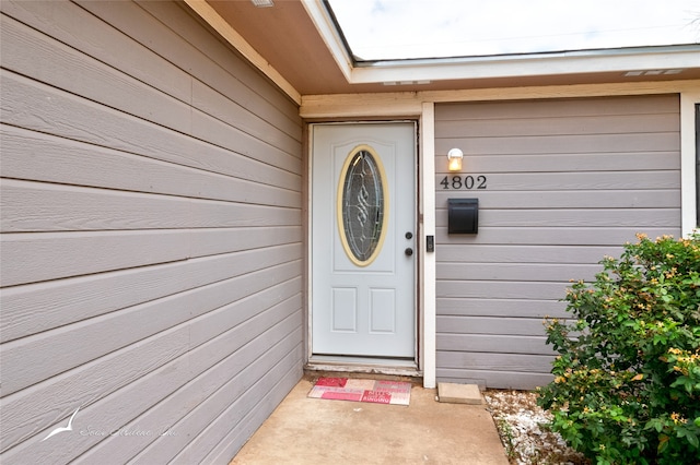 view of entrance to property