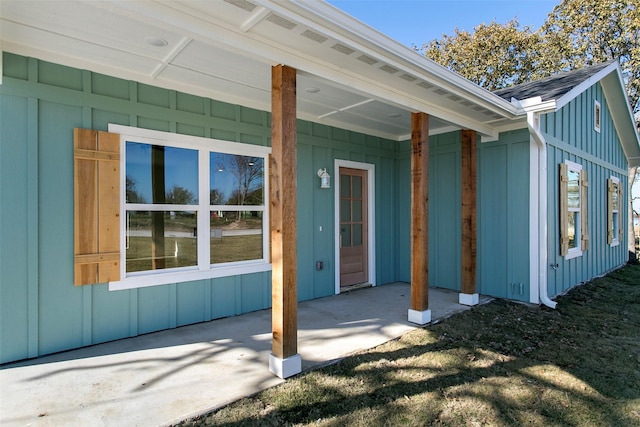 exterior space with a patio area