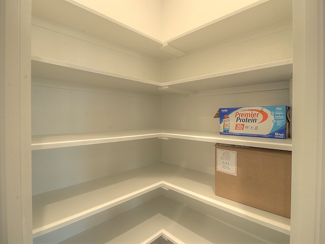 view of pantry