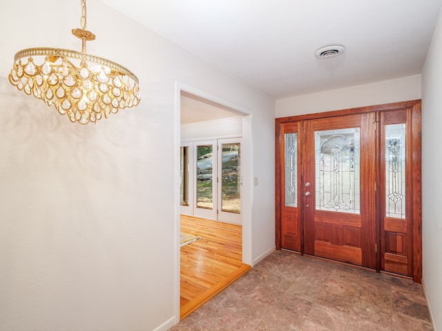 entryway featuring wood-type flooring