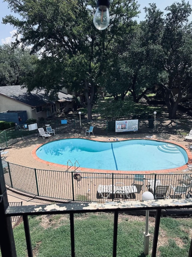 view of pool