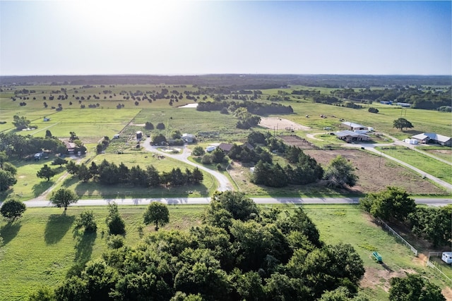 bird's eye view featuring a rural view