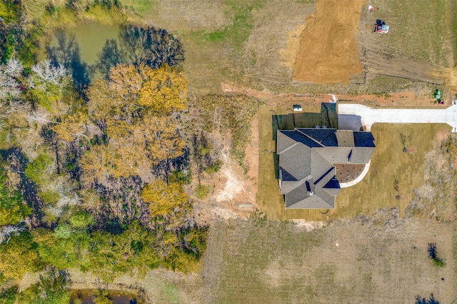 drone / aerial view featuring a rural view