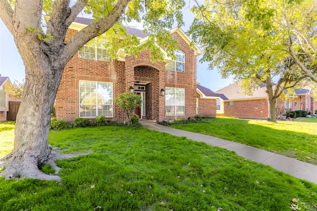 view of property with a front yard